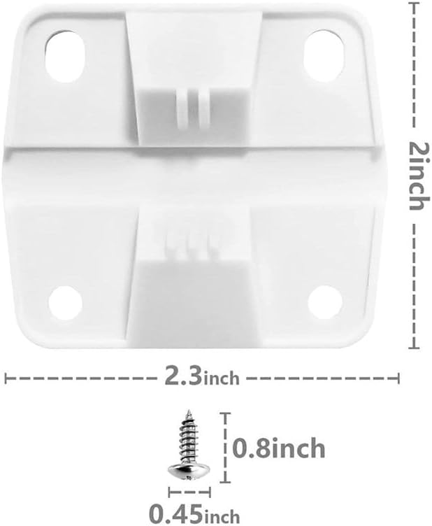 2Pcs White Plastic Cooler Hing - Commercial Chest Freezer recension och pris