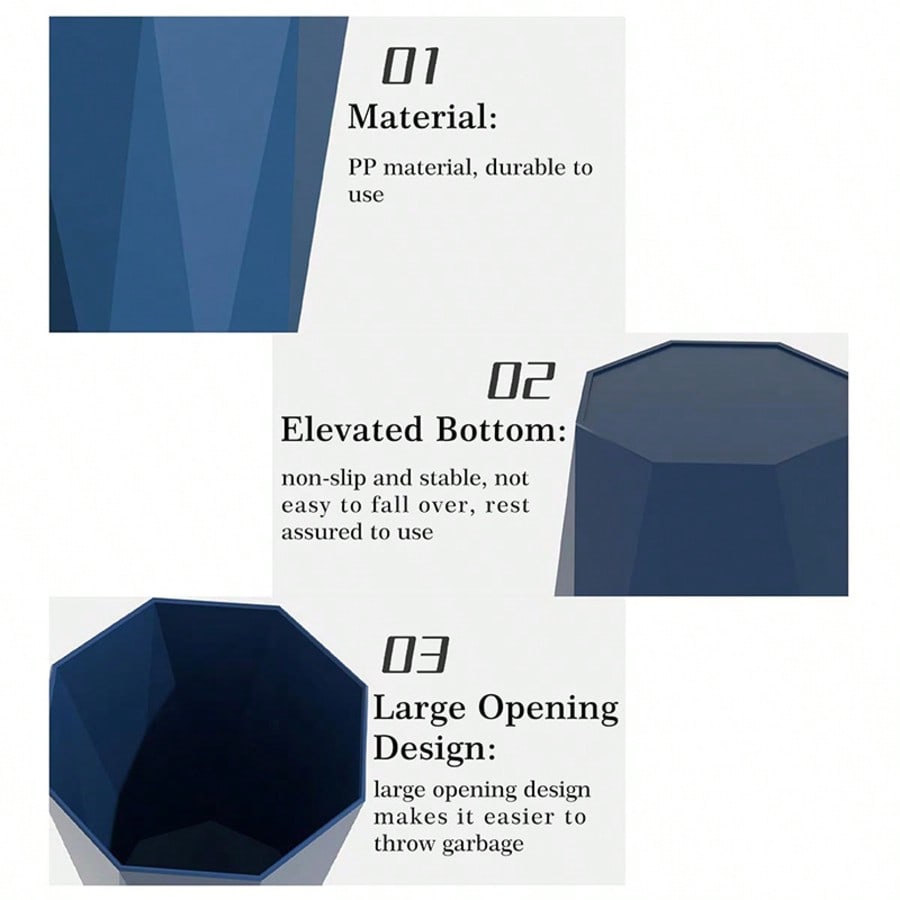 2-Pack Nordic-Style Octagonal  - Commercial Kitchen Bin recension och pris