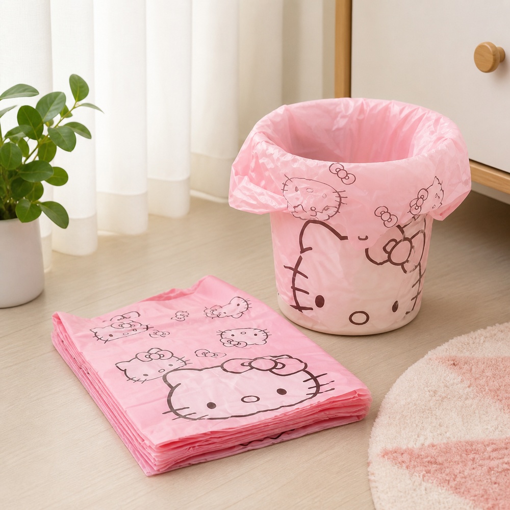 Pink Cartoon Cat Printed Vest  - Commercial Kitchen Bin recension och pris