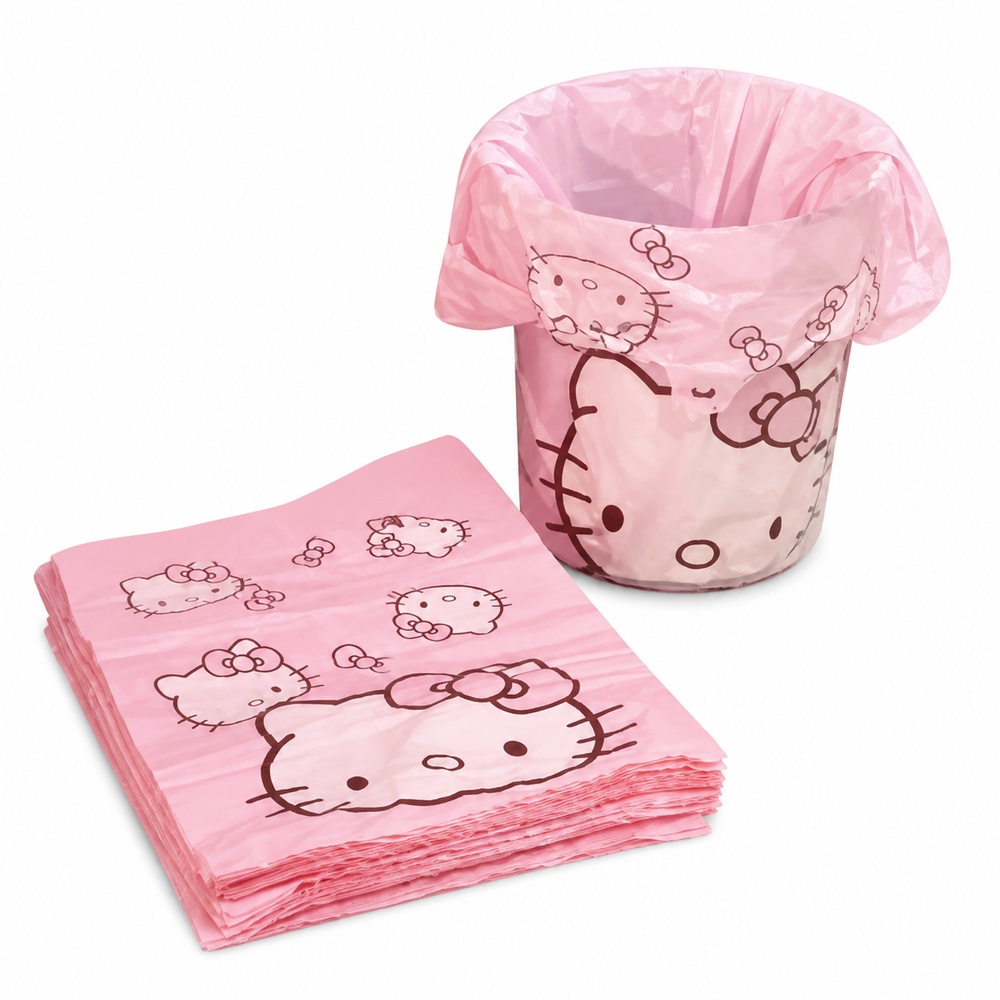 Pink Cartoon Cat Printed Vest  - Commercial Kitchen Bin recension och pris