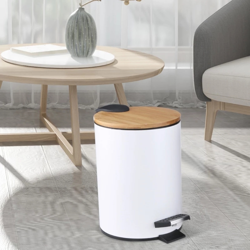 3/5L Wooden Flip Step Trash Ca - Commercial Kitchen Bin recension och pris