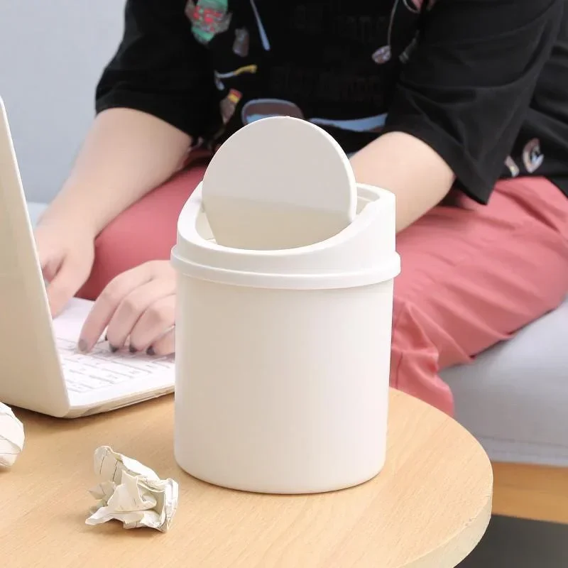 Mini Desktop Trash Can with Li - Commercial Kitchen Bin recension och pris