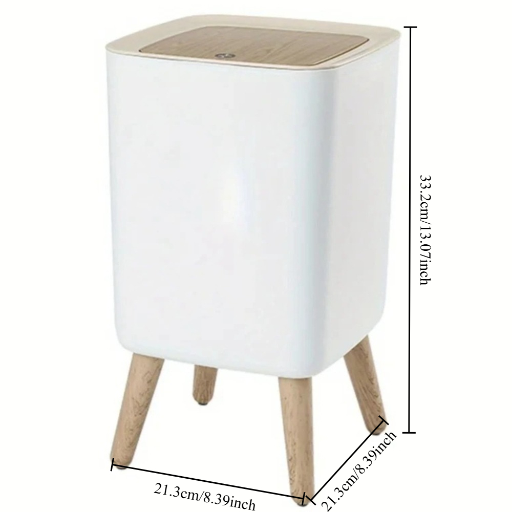 10L White Wooden Garbage Bin w - Commercial Kitchen Bin recension och pris