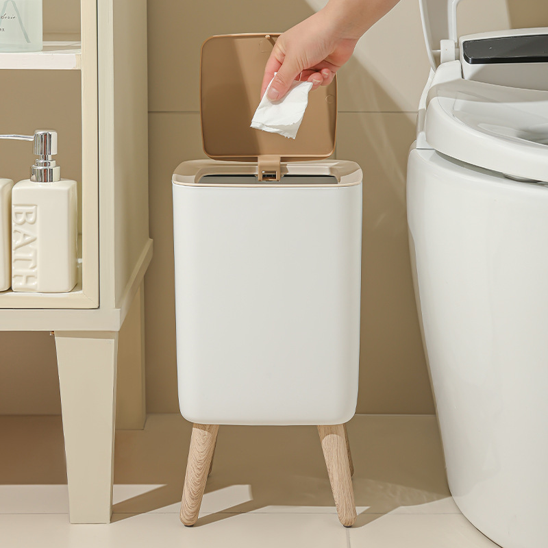 10L White Wooden Garbage Bin w - Commercial Kitchen Bin recension och pris