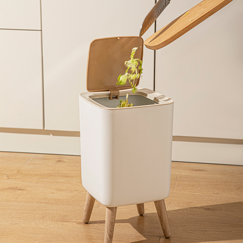 10L White Wooden Garbage Bin w - Commercial Kitchen Bin recension och pris