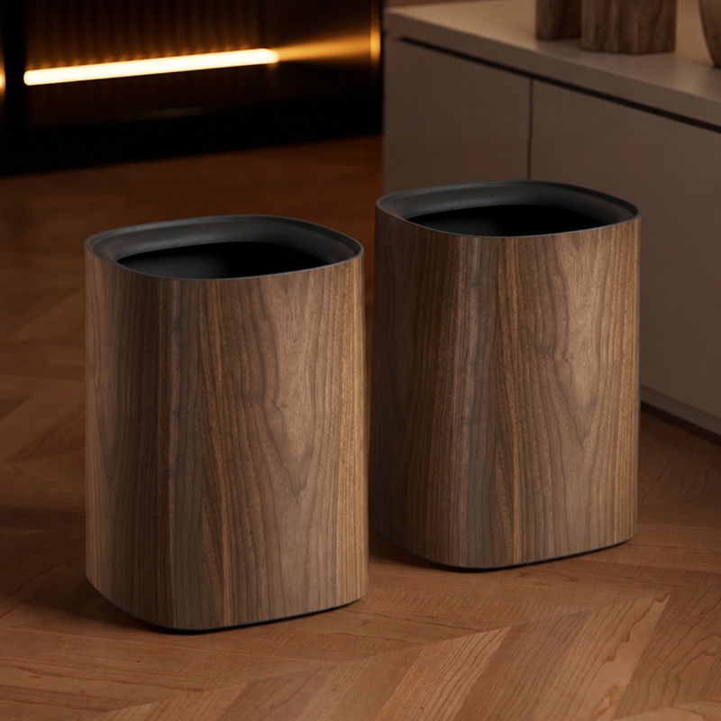 UFORU Modern Wood Grain Trash  - Commercial Kitchen Bin recension och pris